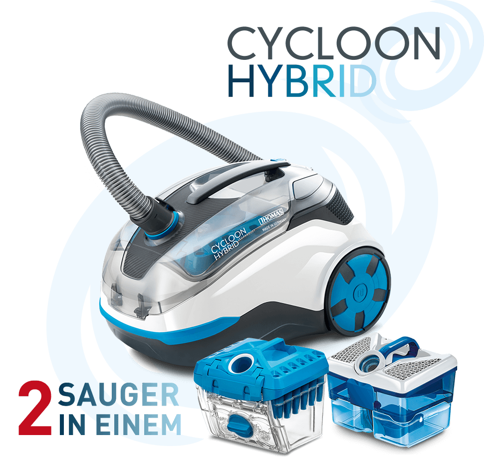 Hygienestaubsauger Cycloon Hybrid LED Parquet für Parkett mit Filterboxen